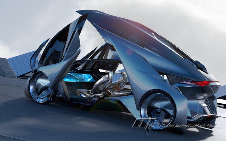 Look at this crazy thing| Chevrolet FNR concept that was revealed at the Shanghai Auto Show