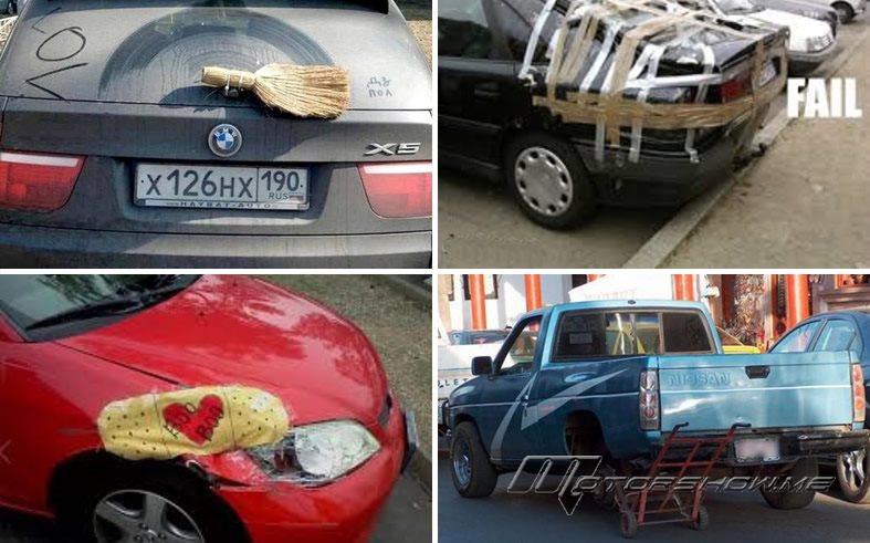 10 صور مضحكة جداً لمحاولات فاشلة في تصليح السيارات!