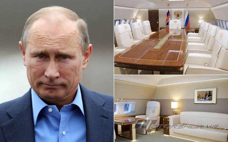 بالصور: داخلية طائرة الرئيس الروسي بوتين الخاصة... فخامة عالية!