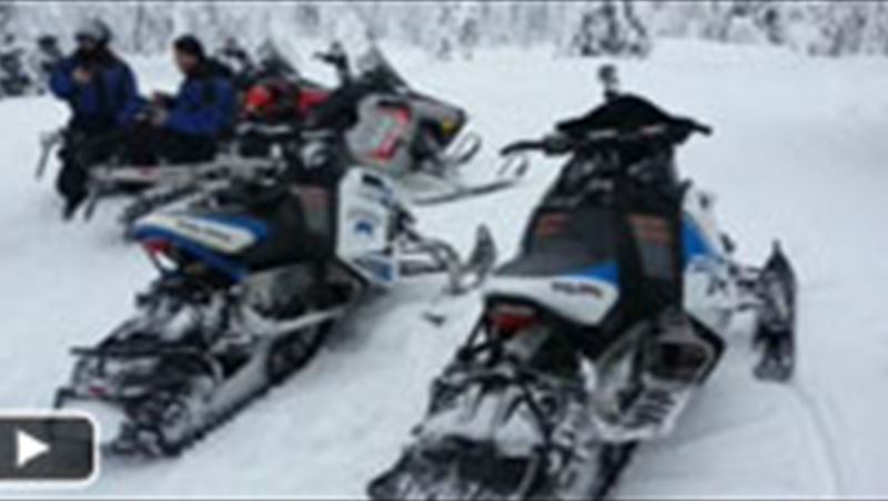 Snowmobile in Sweden 2013 