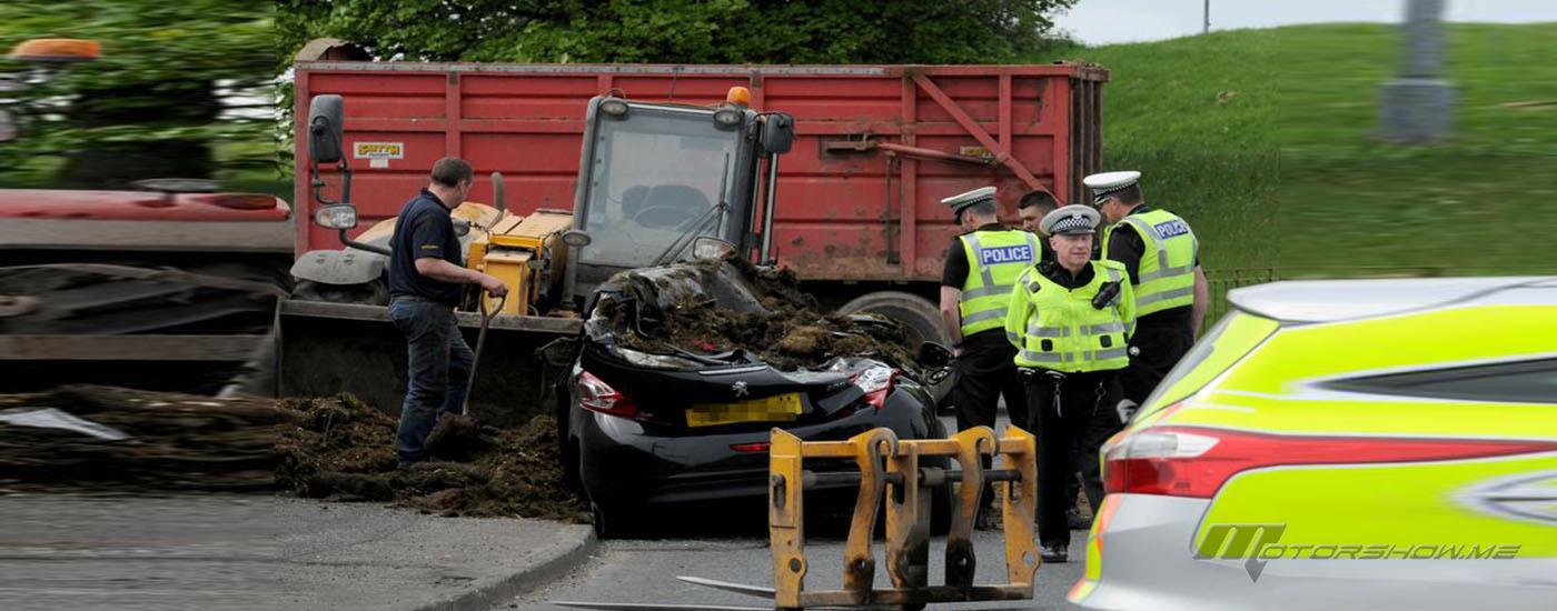 بالصور: رجل ينجو من حادث كان سيودي بحياته في سكوتلاند