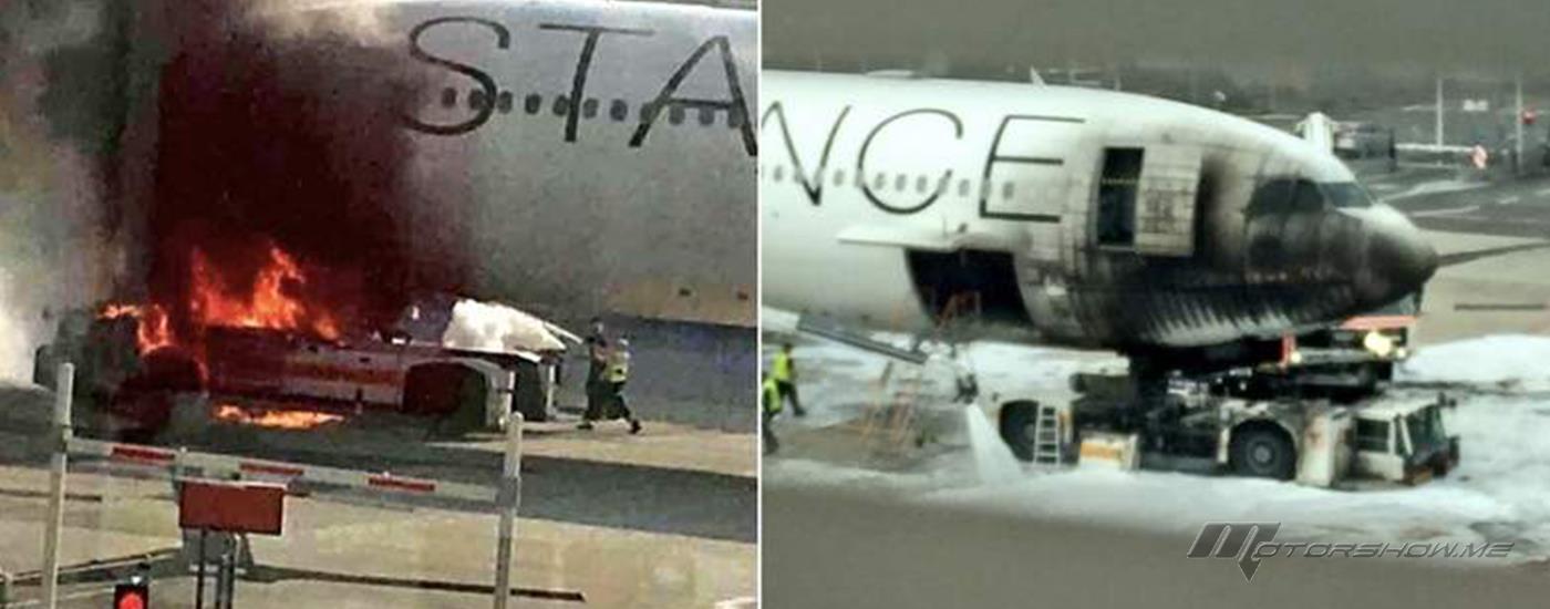 بالفيديو: اندلاع حريق في طائرة ركاب... والنتيجة؟