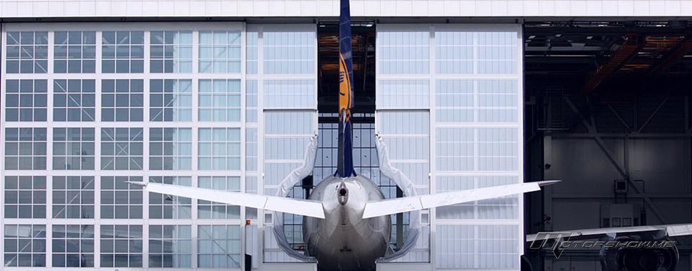 حلّ غريب لإتساع أكبر طائرة ركاب في حظيرة الطائرات (صورة وفيديو)