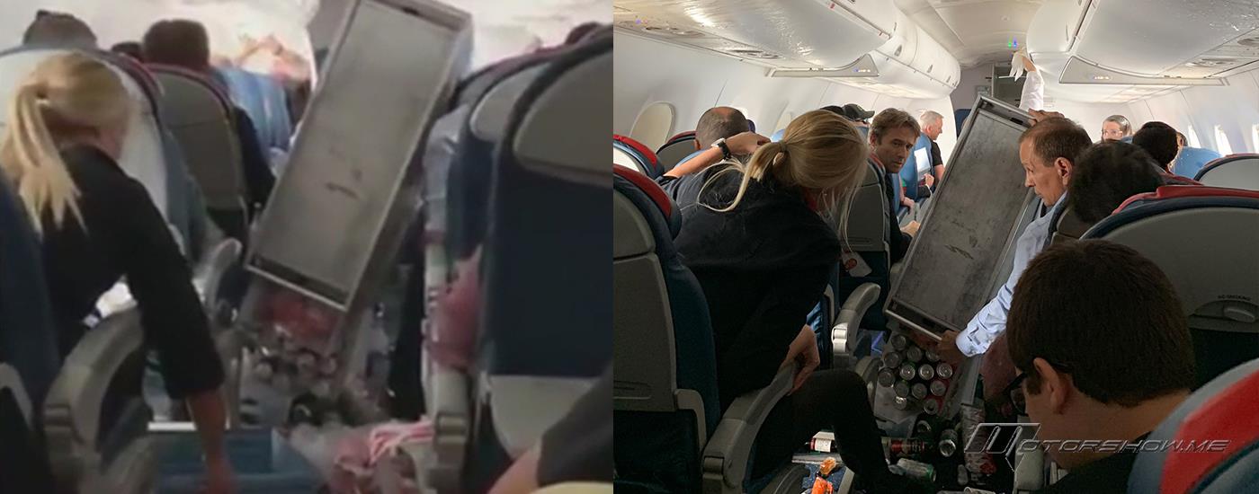 بالفيديو: فوضى على متن الطائرة والركاب ينصدمون بمعاملة الشركة