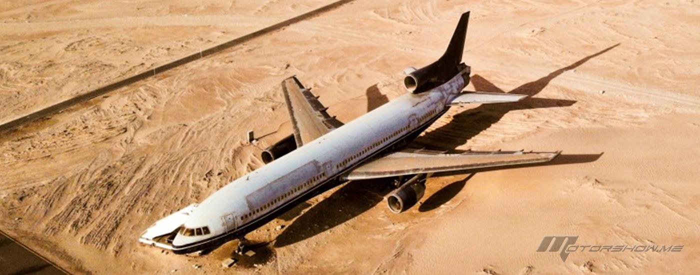 بالصور: ما حقيقة وجود طائرة مهجورة وسط صحراء أبوظبي؟