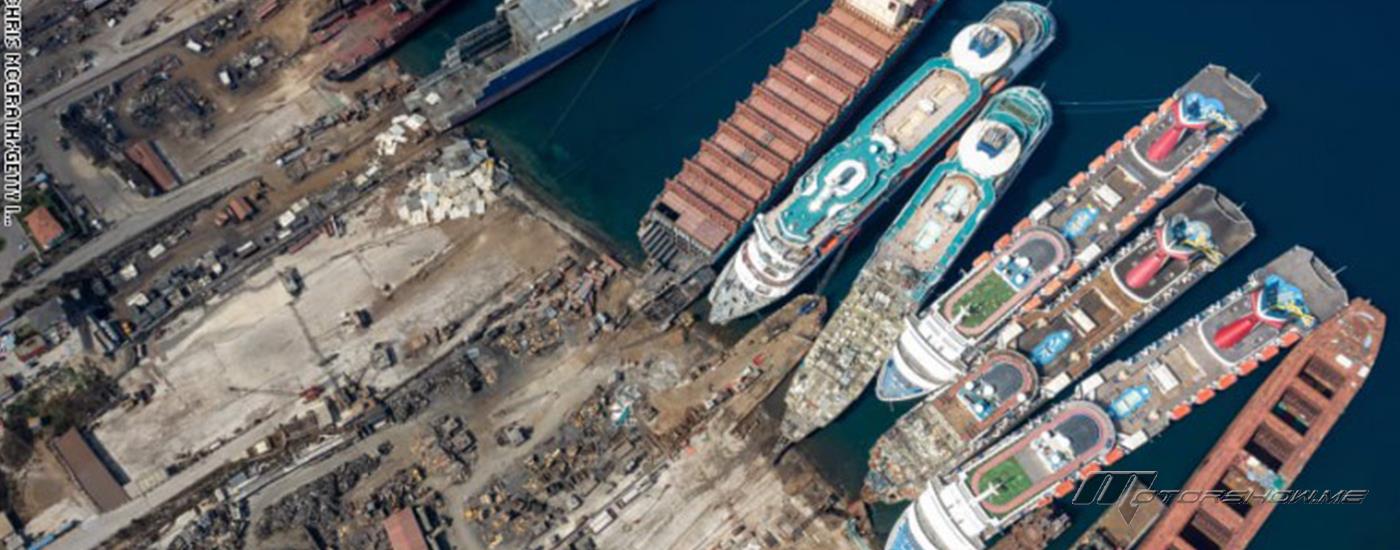  صور جوية تعكس نتيجة فيروس كورونا على السفن السياحية