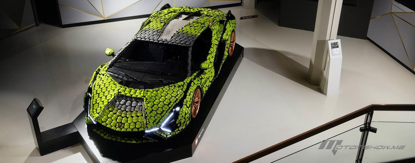 A 1:1 scale LEGO Technic tribute to the Lamborghini Sián