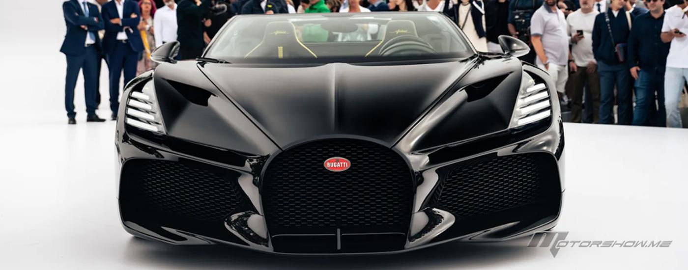 Bugatti Unveiled Its Latest Icon the W16 Mistral during Monterey Car Week