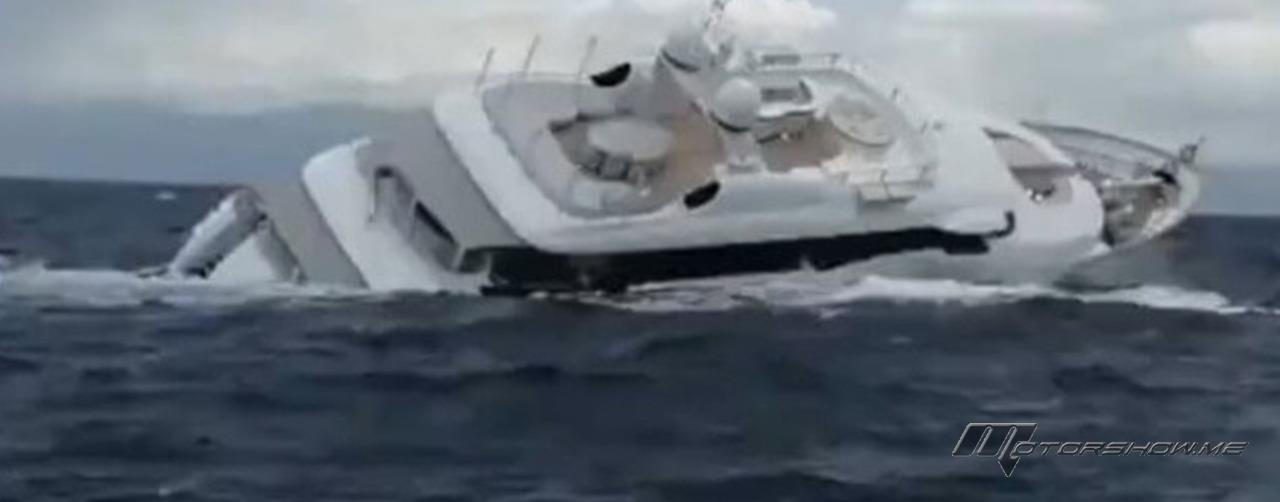 بالفيديو: خفر السواحل الإيطالي ينقذ تسعة ركاب قبل غرق اليخت الفاخر