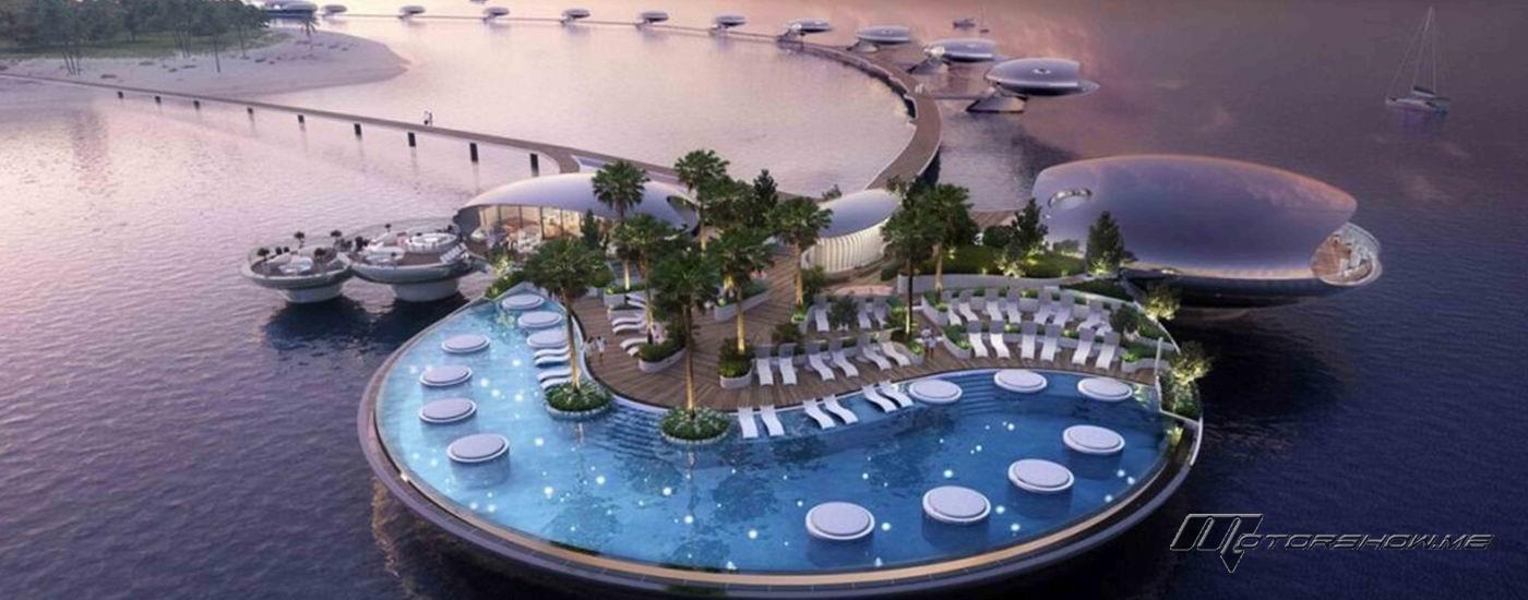 بالفيديو: تركيب 12 فيلا عائمة في جزيرة شيبارة ضمن مشروع البحر الأحمر في المملكة العربية السعودية