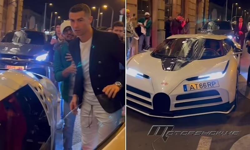 رونالدو يقود سيارته الجديدة التي يبلغ سعرها 8,9 مليون دولار بعد سنوات من انتظار إنتاجها