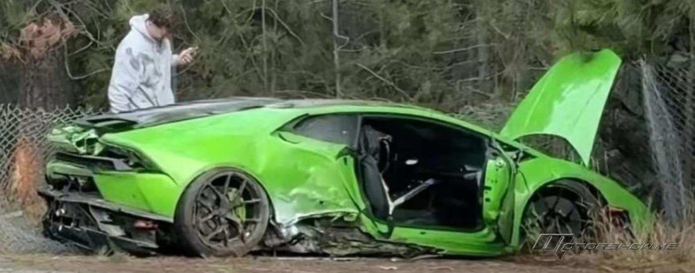 يوتيوبر يتسبب بتحطيم لامبورغيني هوراكان