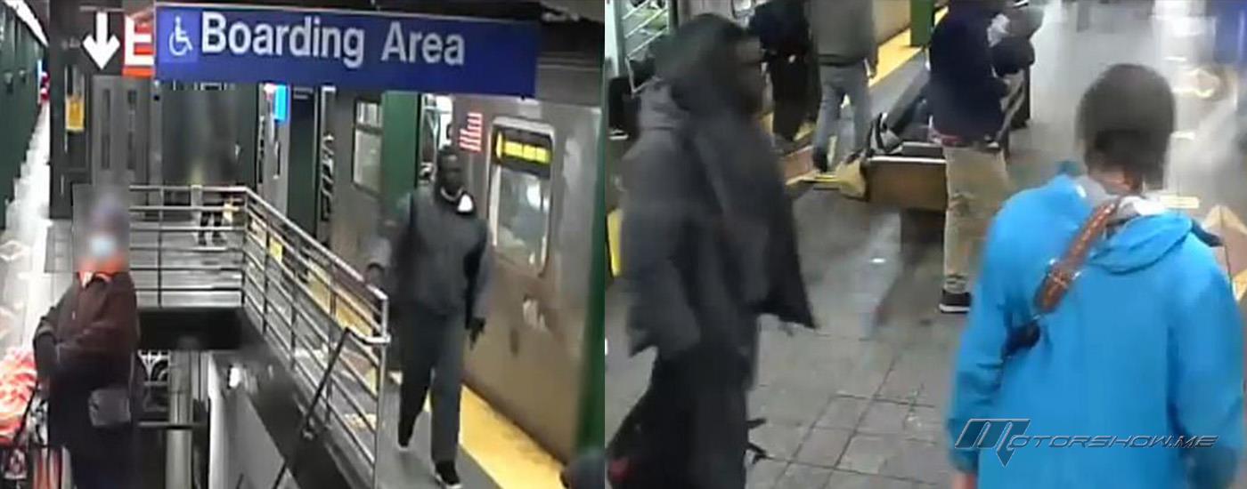 بالفيديو: شاب يدفع امرأة أمام القطار...والسبب؟