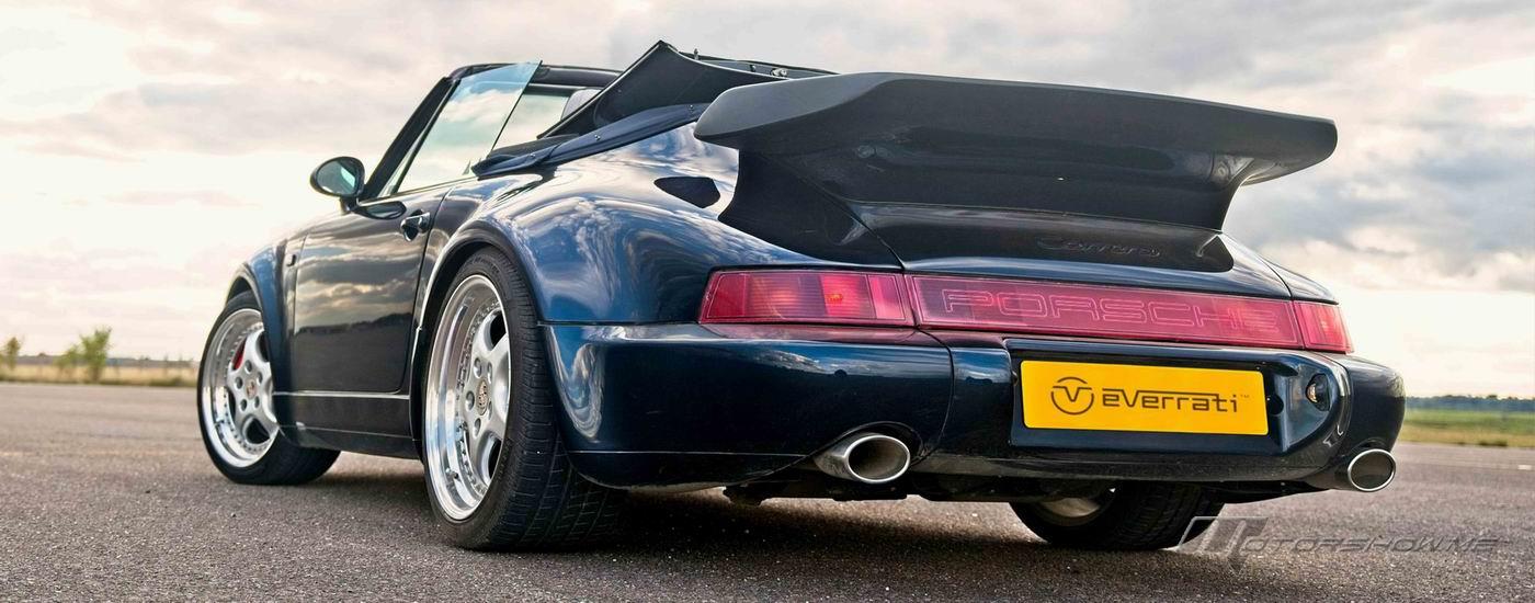 Everrati Unveiled World’s First Electrified Porsche 911 (964) Wide Body Cabriolet