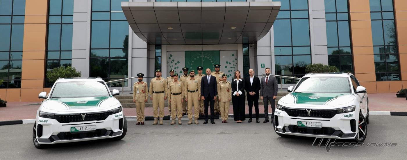 شرطة دبي تعزز أسطولها بسيارات كهربائية متطورة