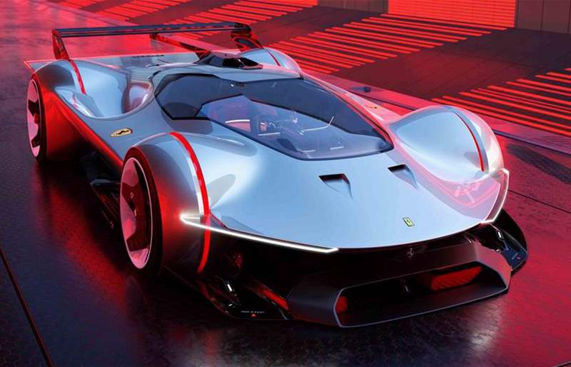 Ferrari Vision Gran Turismo Revealed with Twin-Turbo V6 Making Over 1,000 HP
