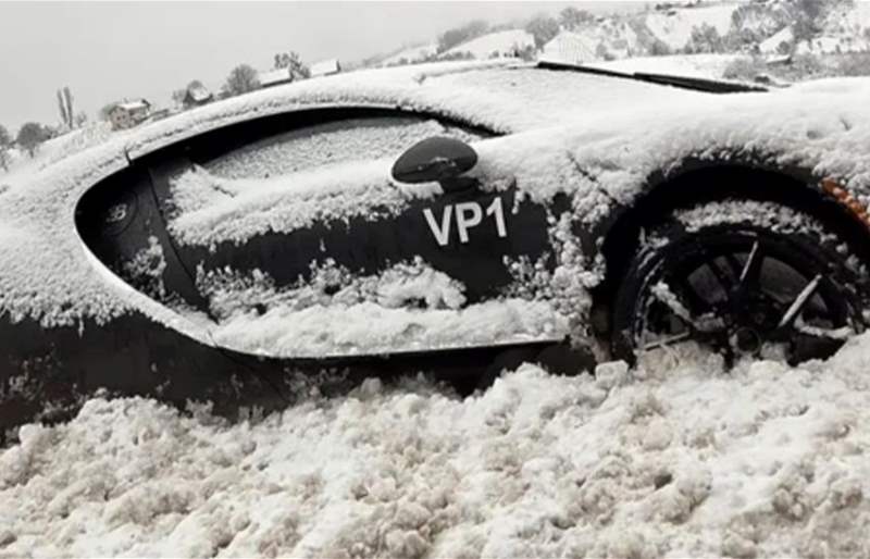 بوجاتي تحت الثلوج… اختبار القسوة قبل ولادة «توربيون»