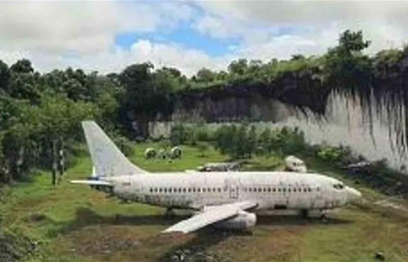 طائرة "بوينغ 737" وسط الغابة تثير الجدل