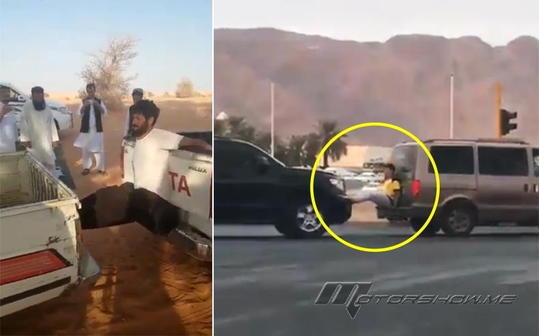 بالفيديو: ما فعله هذا الشاب لينقل سيارة معطّلة خطير للغاية