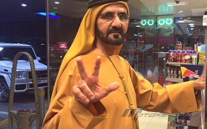 بالصور: سمو الشيخ محمد بن راشد في شوارع دبي 