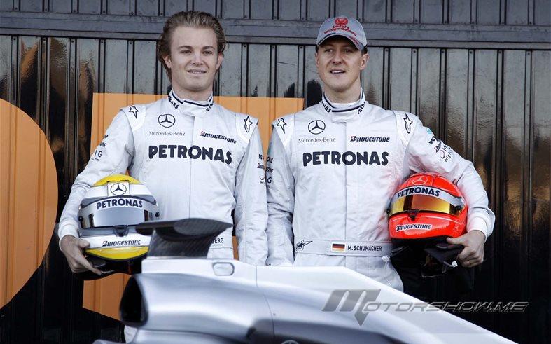 سيارة مايكل شوماخر أم سيارة نيكو روزبرغ؟