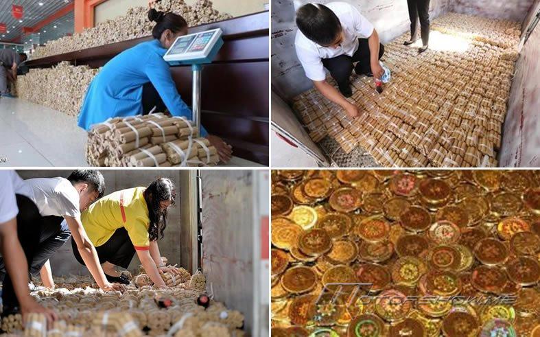 رجل دفع مقابل سيارته أربعة أطنان من النقود المعدنية!