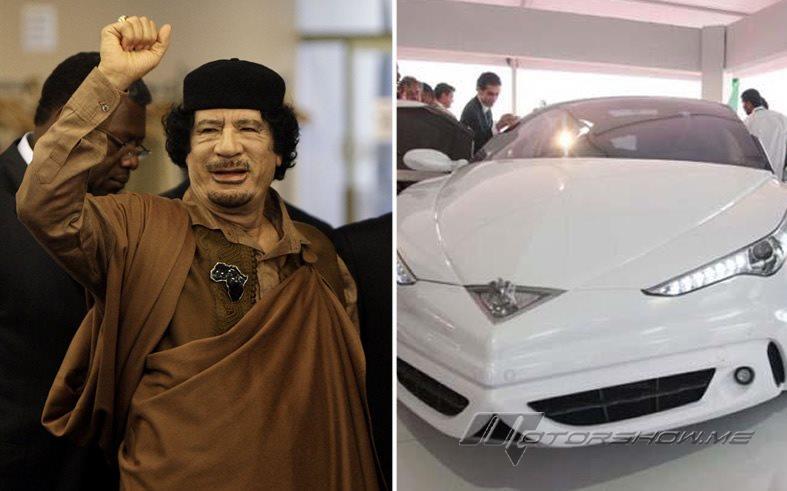 بالصور: هذه هي السيّارة التي صمّمها معمر القذافي!
