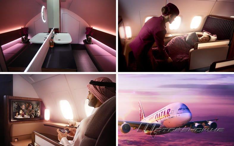 بالصور: طائرات الخطوط الجوية القطرية تضاهي فنادق الخمس نجوم