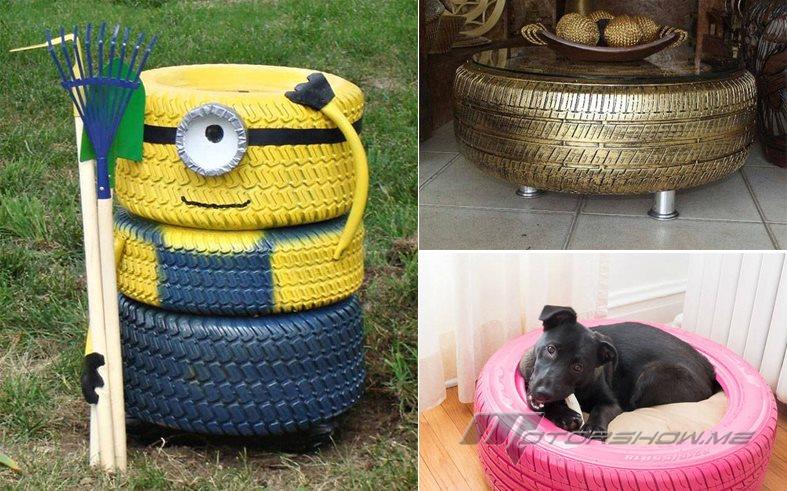 بالصور حوّل إطاراتك القديمة إلى أفكار مبدعة 