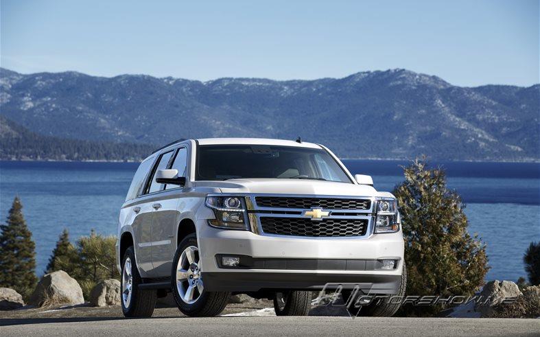 The 2016 Chevrolet Tahoe with a 350 horsepower engine 