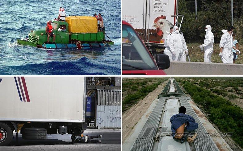 بالصور: 5 طرق ابتكرها المهاجرين الغير شرعيين لعبور الحدود