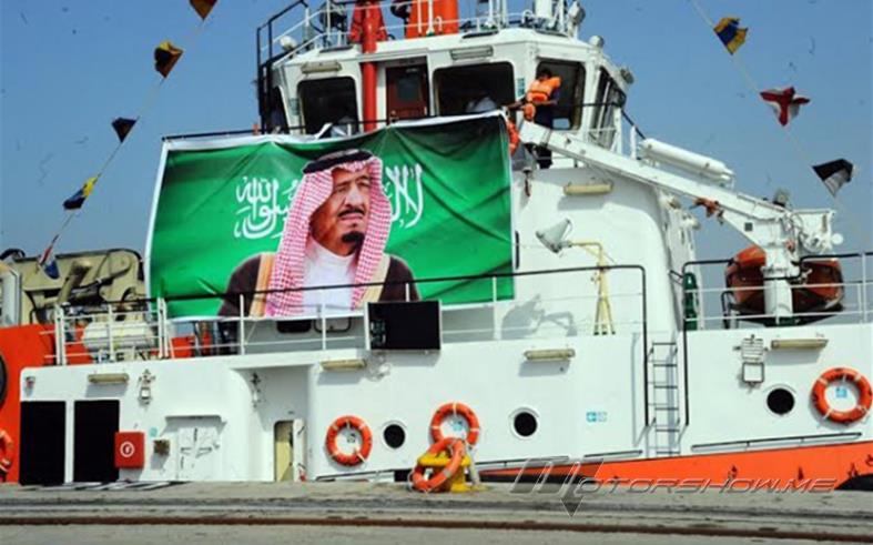 بالصور: ها هي أكبر سفينة لنقل الحاويات ترسو في ميناء جدة الاسلامي  