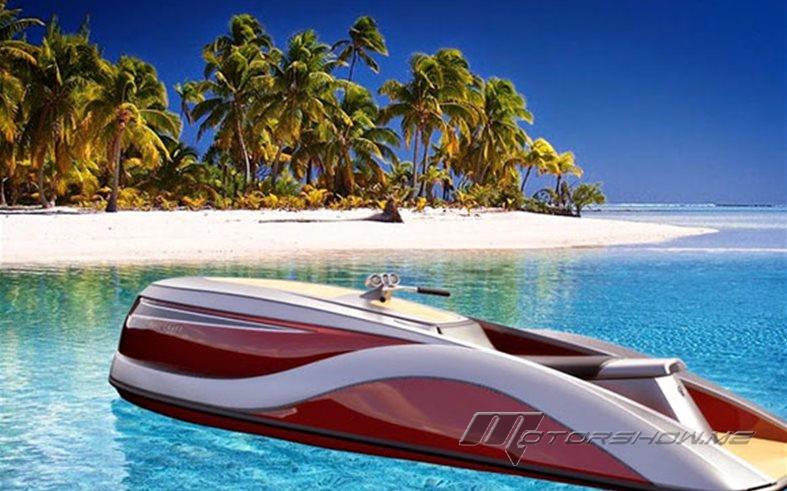  بالصور: زلاجة نفاثة جديدة للتفحيط على المياه!