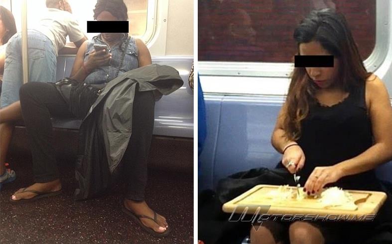 بالصور: أكثر النساء وقاحة على الإطلاق في المترو
