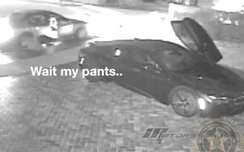 بالفيديو: تعرّض لص لموقف محرج للغاية أثناء سرقة سيارة فاخرة 