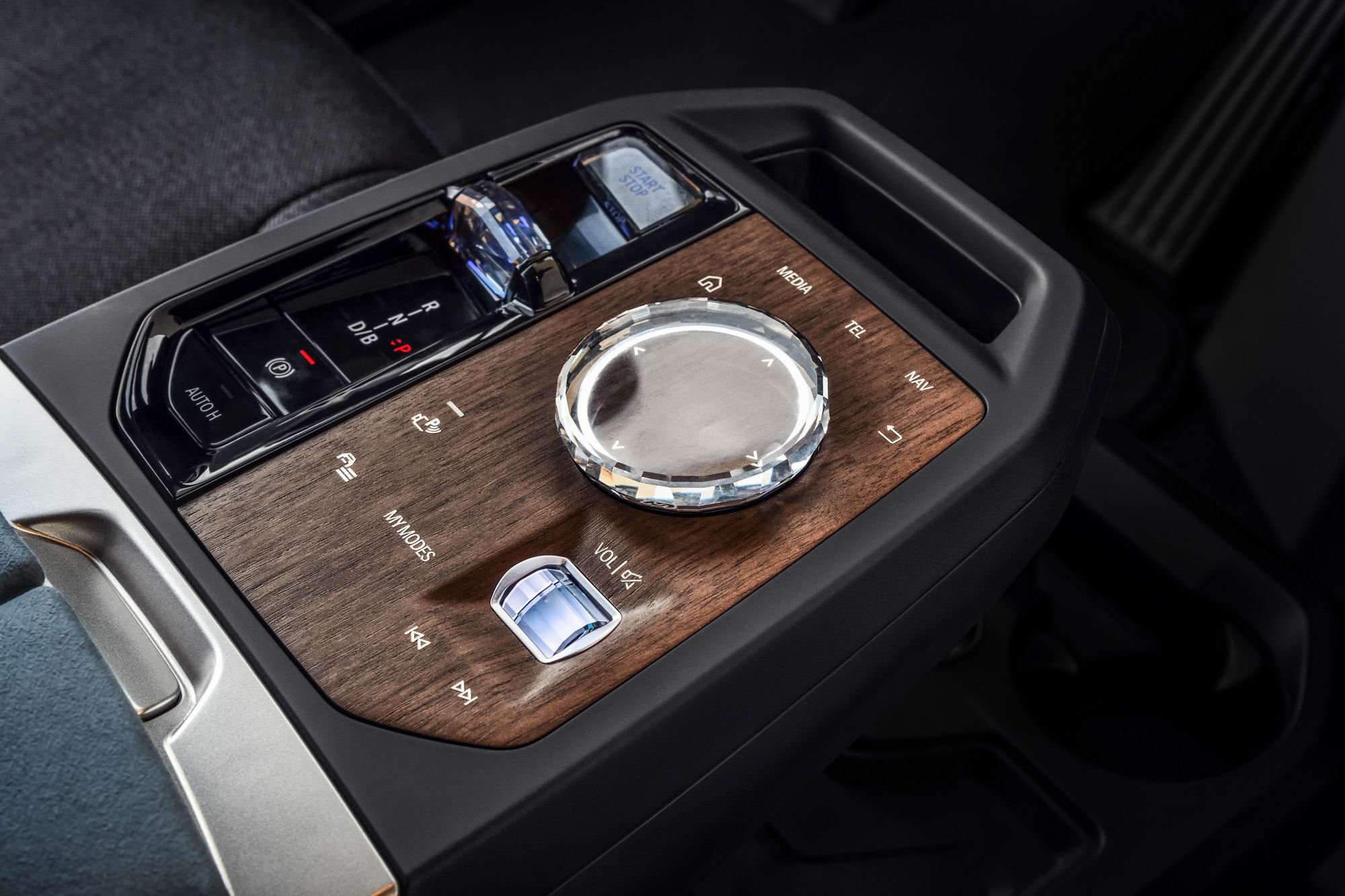 BMW iX interior discretely integrates high-tech features