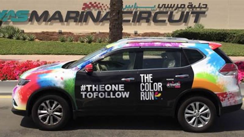2015 X-Trail at The Color Run Abu Dhabi