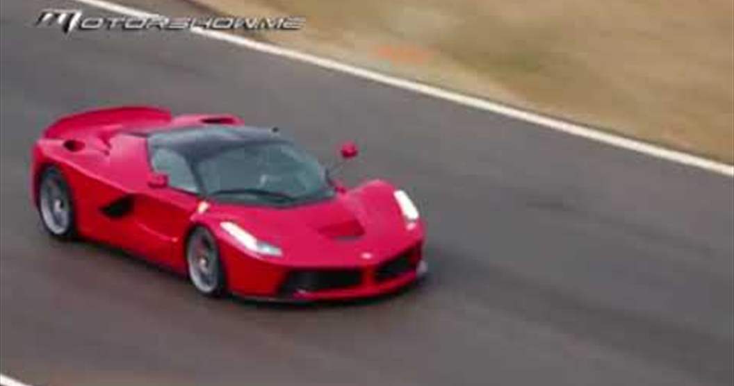  LaFerrari Hypercar extreme wet drive on MotorShow