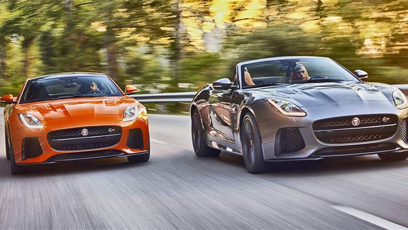 Jaguar F-Type SVR Coupe and Cabrio 2017