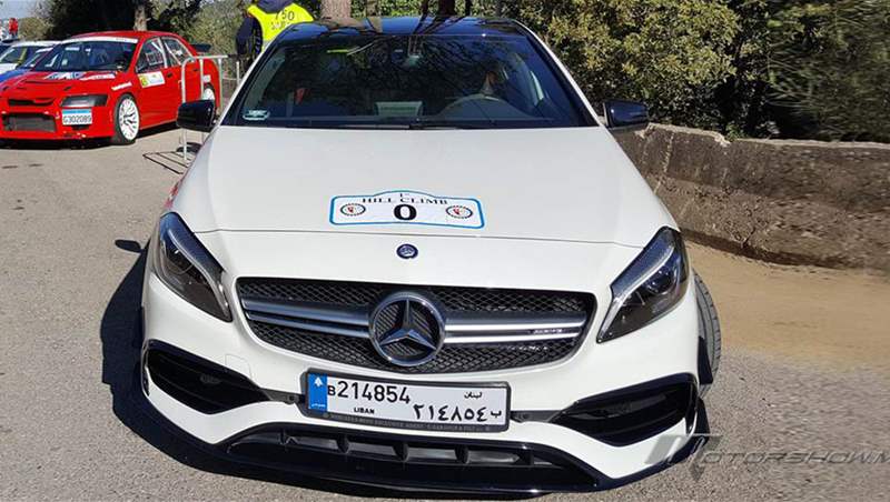 Nadim Mehanna on board the 2018 Mercedes-AMG A 45 at Arsoun