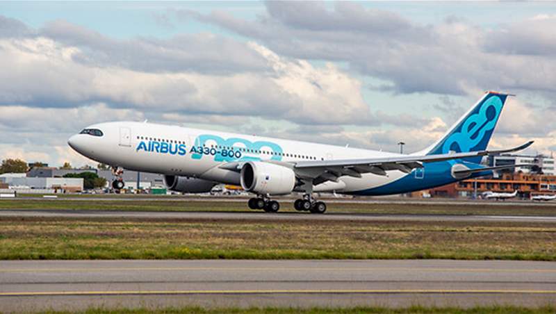 Airbus A330-800 Performs Its First Flight