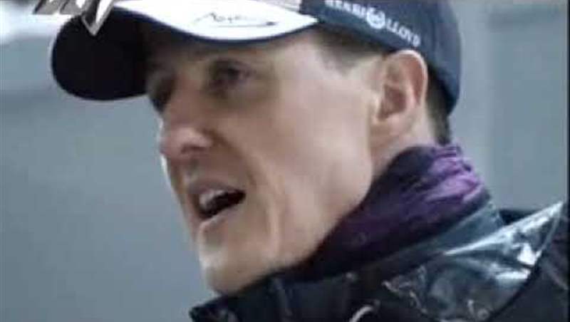Michael Schumacher talks about his F1 Car and SLS AMG TVC