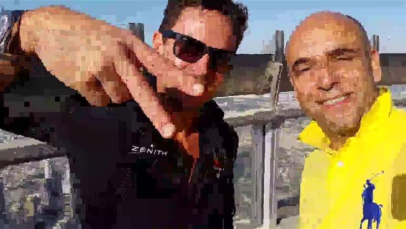 Felix Baumgartner MotorShow exclusive guest live from the highest point on Burj Khalifa