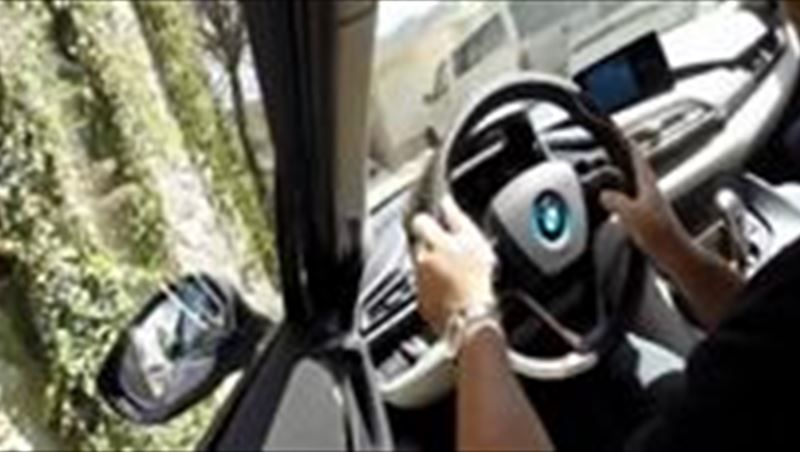 Promenade in Hollywood in BMW i8 2014