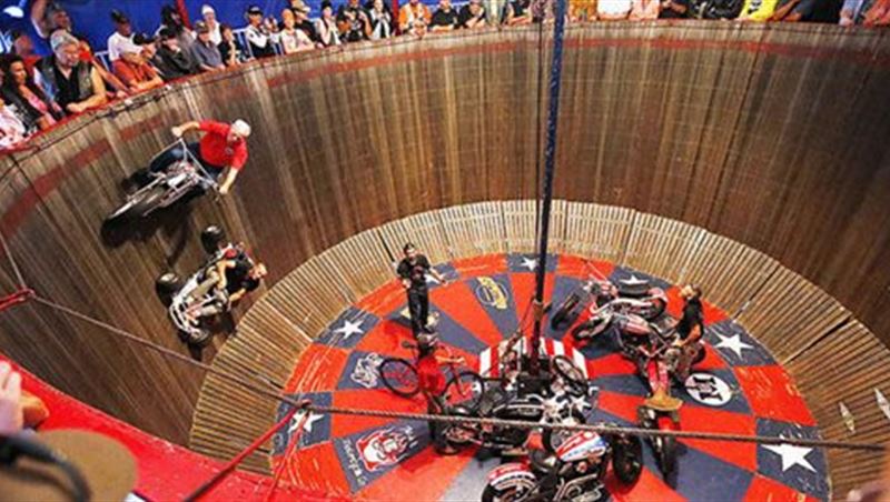 Wall of Death at Sturgis Motorcycle Rally 2014  