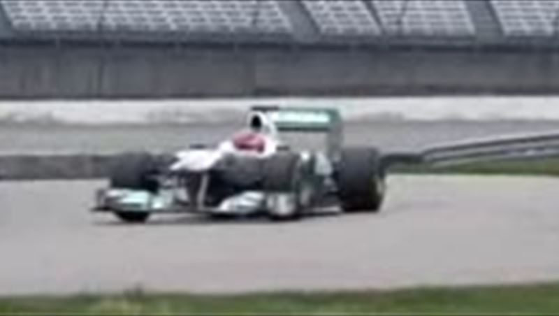 2011 Mercedes GP F1 in action